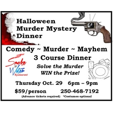 Halloween, murder mystery, dinner theatre