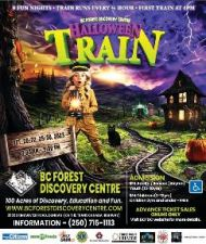 BC Forest Discovery Centre, Halloween, Train. Family, Trick or Treating