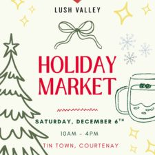holiday market, tin town, courtenay, artisans, local food, apple juice, crafts