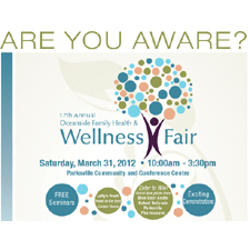 annual, oceanside, family, health, wellness, fair, community event, 