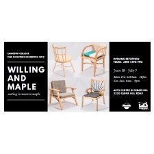 Maple furniture Chairs Camosun maker exhibit 