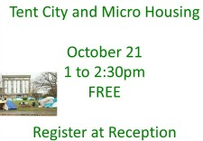 micro housing, tent city, interactive
