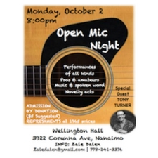 Music, spoken word, amateurs, professionals, Tony Turner
