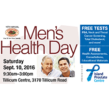 Free PSA Test, nutrition, posture, cancer, men's health, mental health