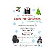 Coats for Christmas, Youth 20/20 Can Christmas Event, Nanaimo Coats for Christmas, Volunteer Nanaimo youth 20/20 Can Christmas Event, Homeless, downtown Christmas event