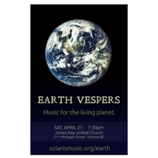 Earth, Earth Day, Concert, Folk, Indie, Roots, inspiring, Celebration, Reverent, Earth Vespers, Vespers