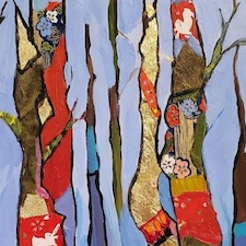 gold, leaf, painting, cowichan valley arts council