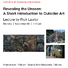 Art, outsider art, lecture, artist lecture, painting, sculpture, wall art