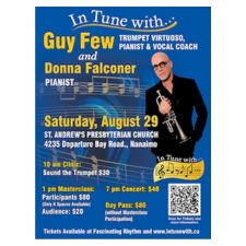 In Tune with, Guy Few, music, trumpet, piano, clinic, masterclass, concert