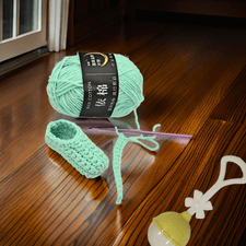 Knitting, Crochet, Lost Arts Club, Baby, Slippers, Crafts