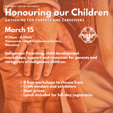 parenting, Indigenous, children, Nanaimo, crafts
