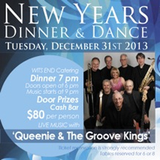 Live Band, dancing, New Year's Eve, NYEve, dinner dance, Victoria, December 31,