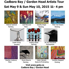 art, Artists, Art Tour, Gordon Head, Cadboro Bay