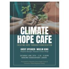 hope, cafe, community, connection, climate change, climate action