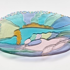 glass, shards, shreds, art, gallery, cowichan, valley