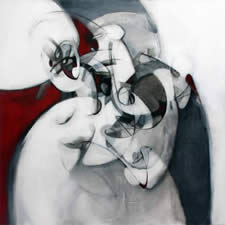 line, colour, drawing, painting, swirling, vivid