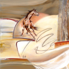 Native American, Indian pony, Nez Pierce, horse, contemporary aboriginal, tradition, 