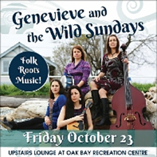 Genevieve & The Wild Sundays, Genevieve Charbonneau, folk, roots music, live music, concert,
