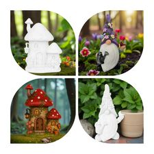 arts, crafts, resin-painting, garden-decor, mushroom-house, garden-gnome, diy, lostartsclub